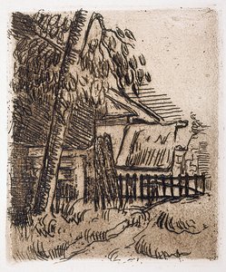 Landscape At Auvers, Farm Entrance On The Rue St. Remy