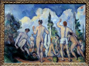 Les bathers by Paul Cézanne