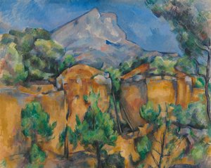 Mountains Mont Sainte-Victoire Seen from the Bibémus Quarry by Paul Cézanne