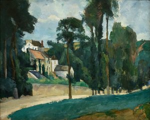 Road in Pontoise (Clos des Mathurins) by Paul Cézanne