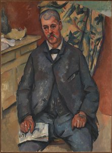 Seated man by Paul Cézanne