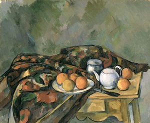 Still Life with a Teapot by Paul Cézanne