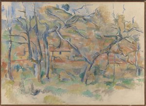 Trees and House, Provence by Paul Cézanne