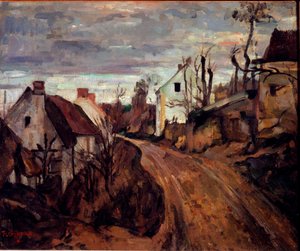 Village Road, Auvers by Paul Cézanne