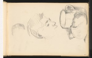 A Head, a Cup, and a Bread Roll