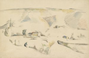 A View across a Valley by Paul Cézanne