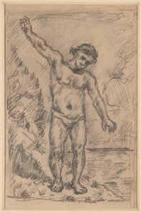 Bather With Outstretched Arms; Study of a Tree by Paul Cézanne