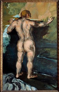 Bather and Rock by Paul Cézanne