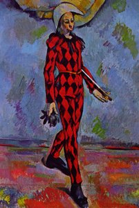 Harlequin by Paul Cézanne