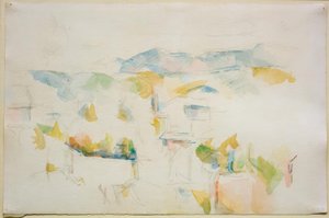 Mountainous Landscape in the Surroundings of Aix-en-Provence by Paul Cézanne