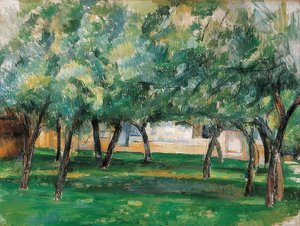 Farmhouse in Normandy. c1885-86 by Paul Cézanne