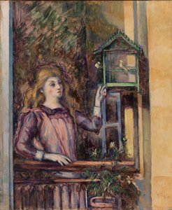 Girl with Birdcage