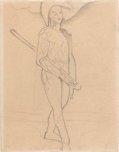 Harlequin by Paul Cézanne