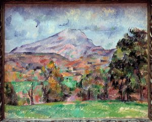 La montagne Sainte Victoire. Painting by Paul Cezanne. 19th century. Geneva, Museum of Art and History