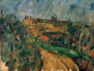 The Winding Road at the Top of the Lauves Path by Paul Cézanne