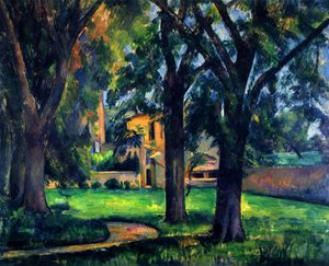 Chestnut Trees and Farm at Jas de Bouffan by Paul Cézanne