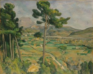 Mont Sainte-Victoire and the Viaduct of the Arc River Valley