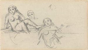 Seated Bather [verso] by Paul Cézanne