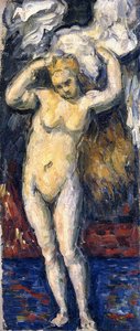Standing Bather, Drying Her Hair by Paul Cézanne