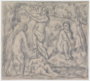 Study of Four Women Bathing by Paul Cézanne