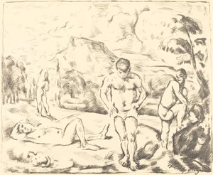 The Bathers Large Plate