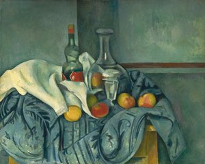 The Peppermint Bottle by Paul Cézanne