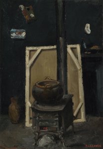 The Stove in the Studio, ca 1865 by Paul Cézanne