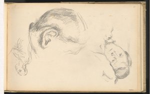 Three Heads, One of Madame Cézanne by Paul Cézanne