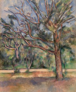 Trees and Road by Paul Cézanne