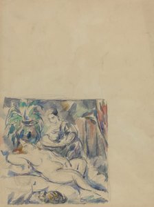 Waking Up (verso) by Paul Cézanne