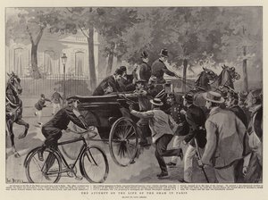 The Attempt on the Life of the Shah in Paris by Paul Destez
