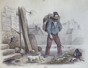 Starved man during the Paris Commune