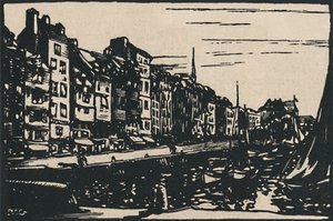 Honfleur - Le Vieux Bassin by Paul Elie Gernez