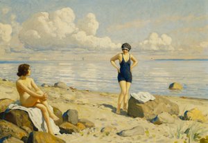 On the Beach by Paul Fischer