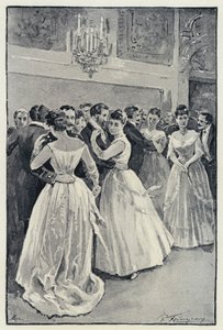 Illustration for Anna Karenina: Kitty at the Ball by Paul Frenzeny
