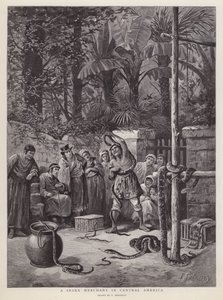 Snake merchant in Central America by Paul Frenzeny