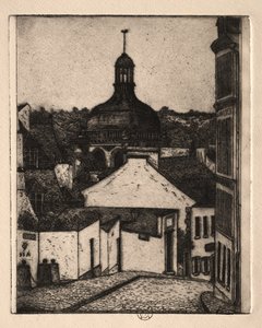 Six Etchings: Notre Dame Street, Pontoise