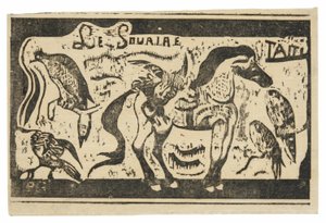 A Horse and Birds, Headpiece for Le Sourire