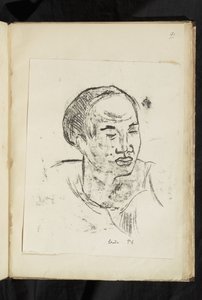 Avant et après - Head of a Marquesan Woman by Paul Gauguin
