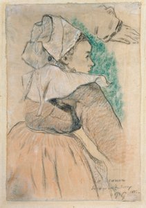 Breton Woman in Right Profile