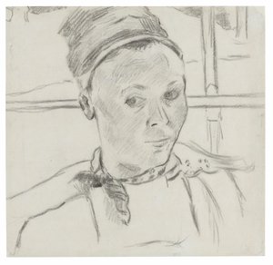 Bust of a Young Breton Woman (Possibly Marie Lagadu) by Paul Gauguin