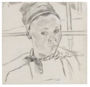 Bust of a Young Breton Woman (Possibly Marie Lagadu) by Paul Gauguin