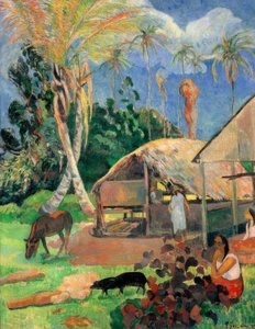 The Black Pigs by Paul Gauguin