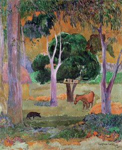 Dominican Landscape or, Landscape with a Pig and Horse, 1903