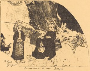 Dramas of the Sea, Brittany by Paul Gauguin