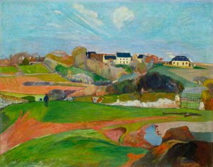 Landscape at Le Pouldu by Paul Gauguin