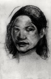Head of a Tahitian by Paul Gauguin