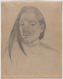 Head of a Tahitian Woman by Paul Gauguin