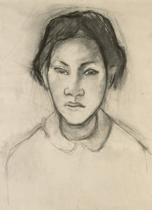 Head of a Tahitian Woman by Paul Gauguin