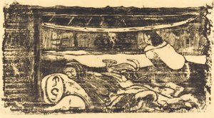Interior of a Hut, in or after 1895
